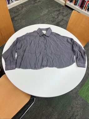 Katia Designs the goddess shirt long sleeve button down collared top blouse S/M